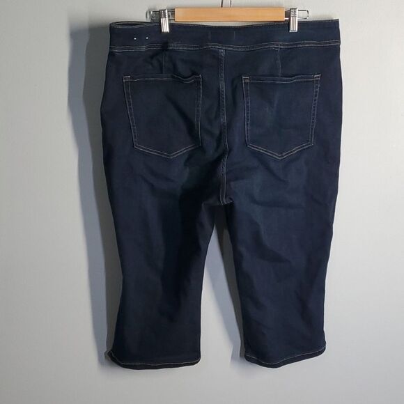 Lane Bryant jeans women's size 22 blue high rise jegging crop high-rise - Picture 7 of 12